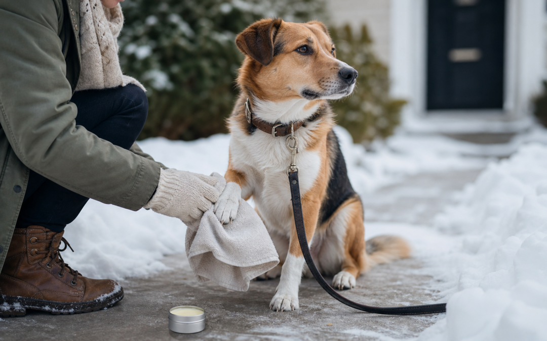 Hundepfoten im Winter schützen: Pflege, Salz und kleine Routinen